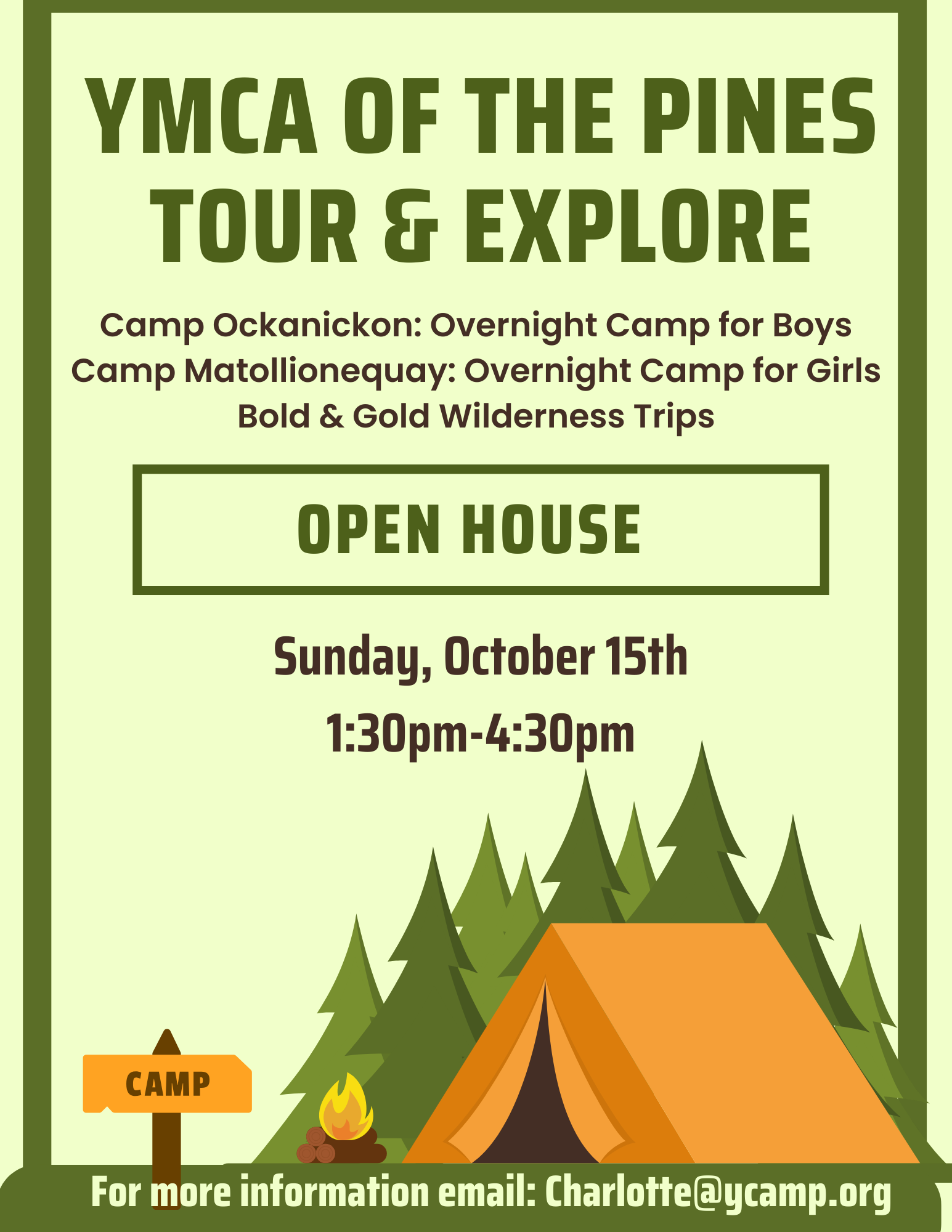 Open House - Overnight Camps and Wilderness Trips @ YMCA of the Pines | Medford | New Jersey | United States