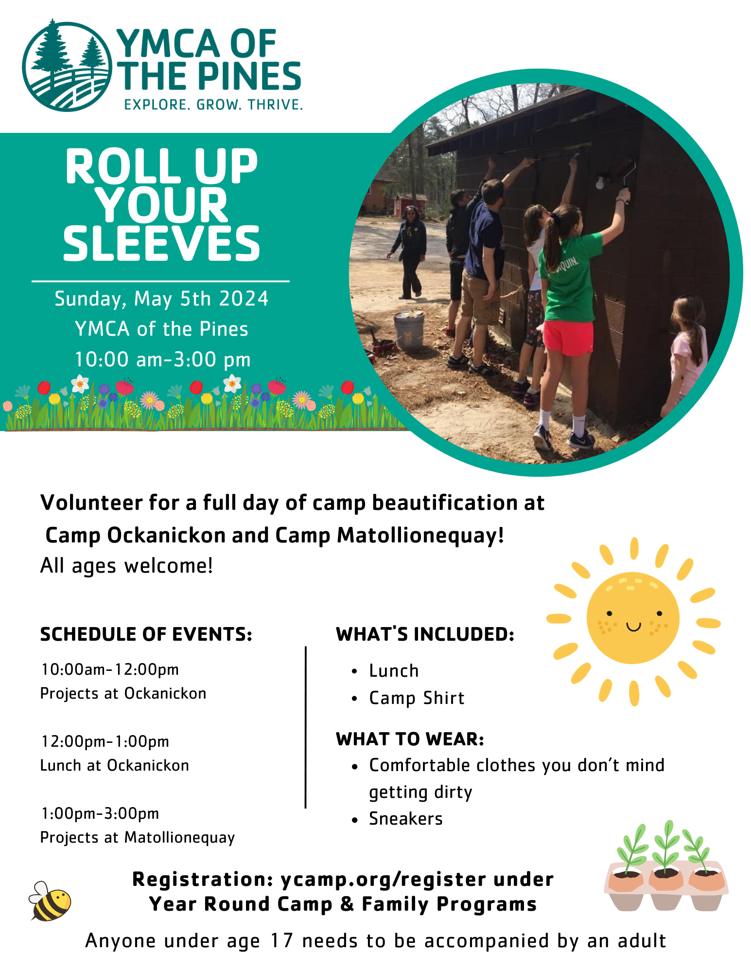 Roll Up Your Sleeves @ YMCA of the Pines | Medford | New Jersey | United States